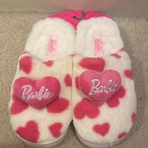 Barbie Heart Slippers in Pink and White